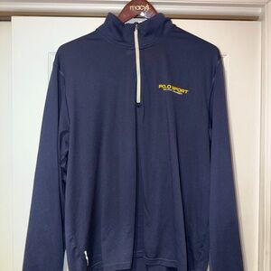 Polo by Ralph Lauren Men's Navy 1/4 Zip Active stretch shirt XL